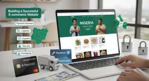 Learn how to build a successful e-commerce website in Nigeria 2026. Payment gateways, logistics, security, and everything you need to sell online profitably
