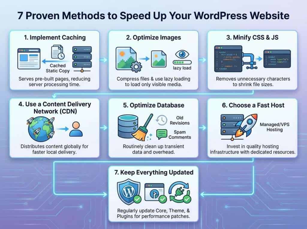 7 Proven Methods on How to Speed Up Your WordPress Website
