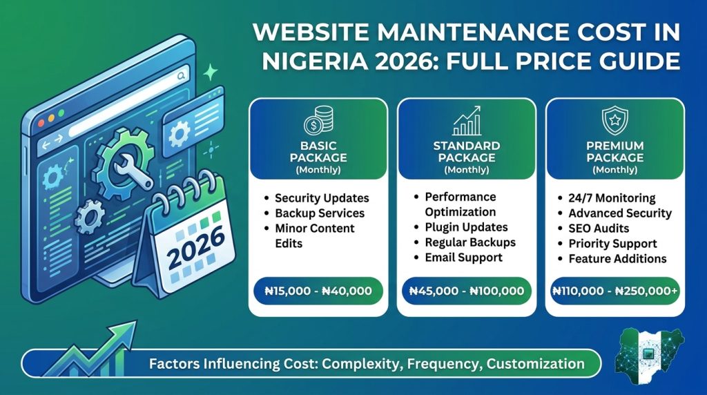 Website Maintenance Cost in Nigeria 2026: Full Price Guide